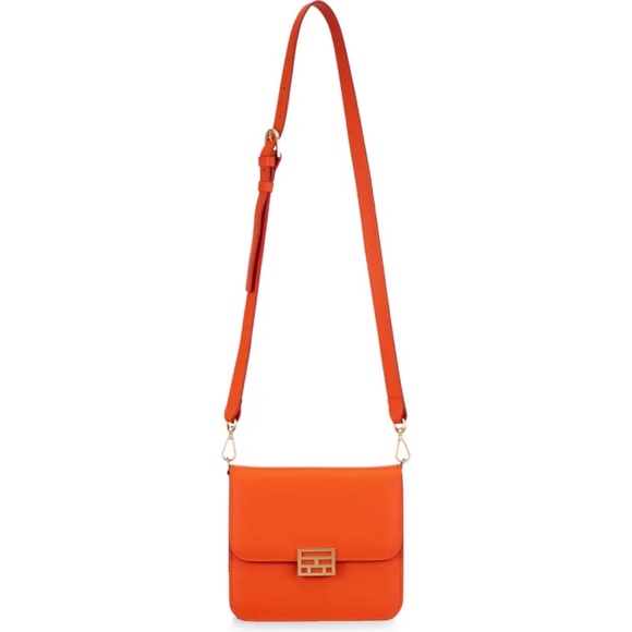 Frame Le Signature Mini in Orange Crush Shoulder Bag NWT - Picture 4 of 6